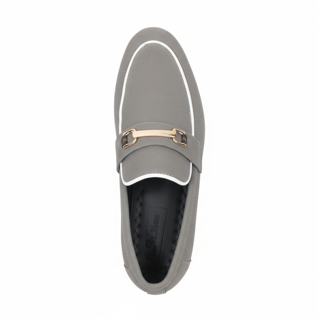THE COMMODORE BIT LOAFER GREY