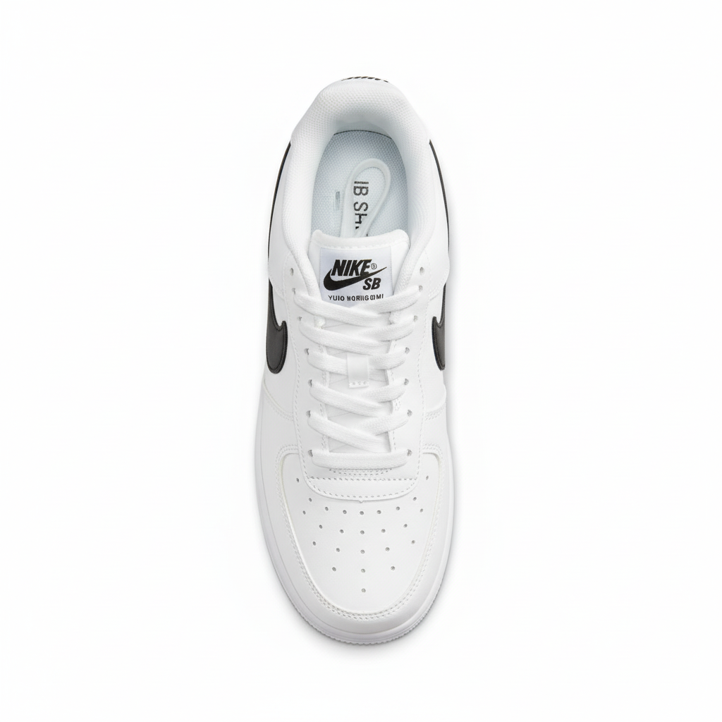 NIKE AIR FORCE 1 '07 WHITE AND BLACK