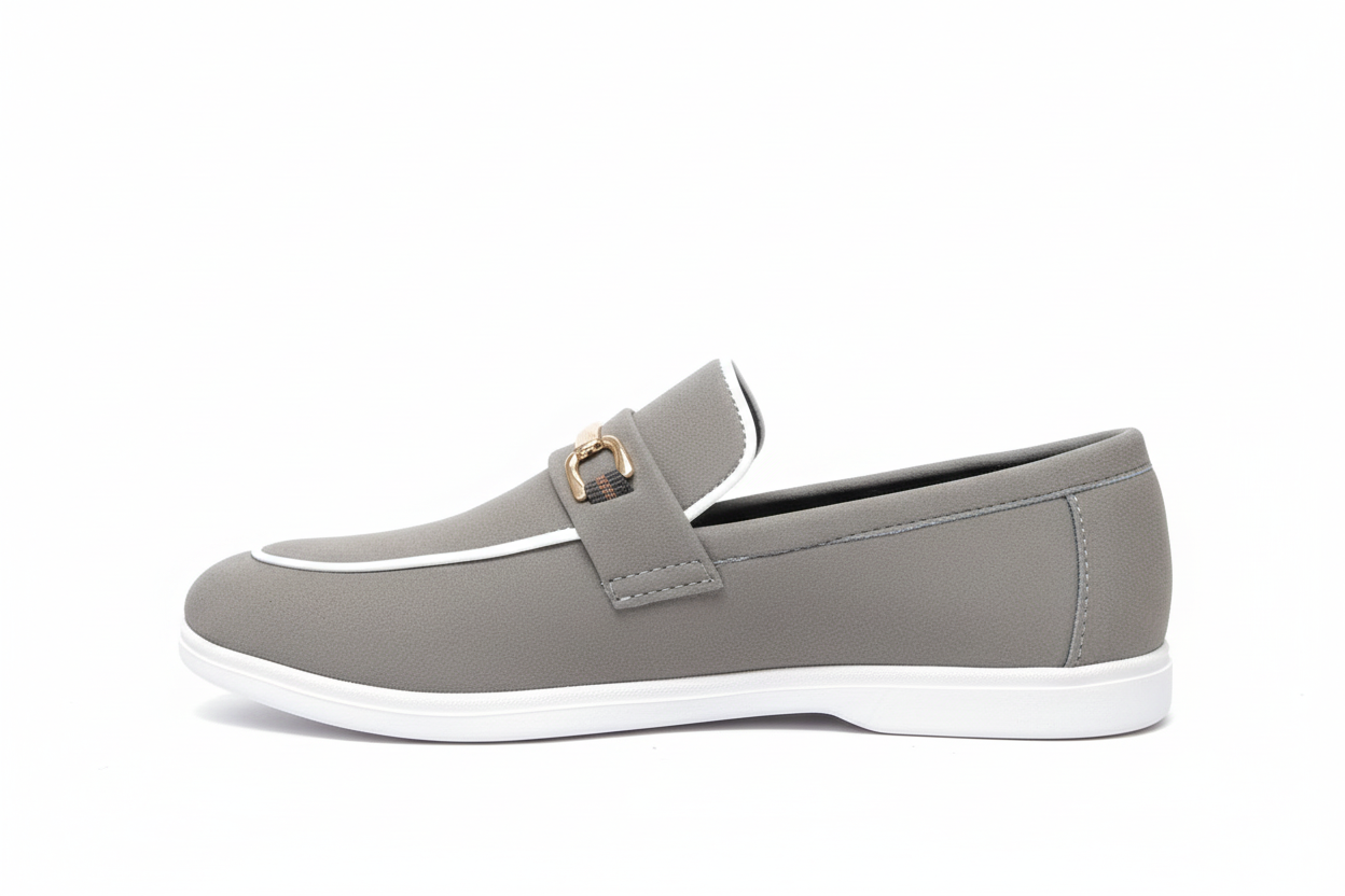 THE COMMODORE BIT LOAFER GREY