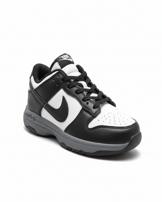 Nike Dunk Low Retro sneaker in a black and white leather