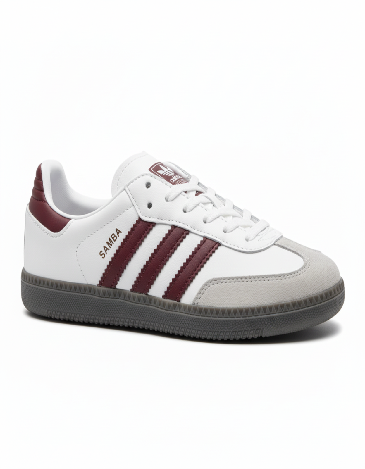 ADIDDAS SAMBA WHITE MEHROON GUM