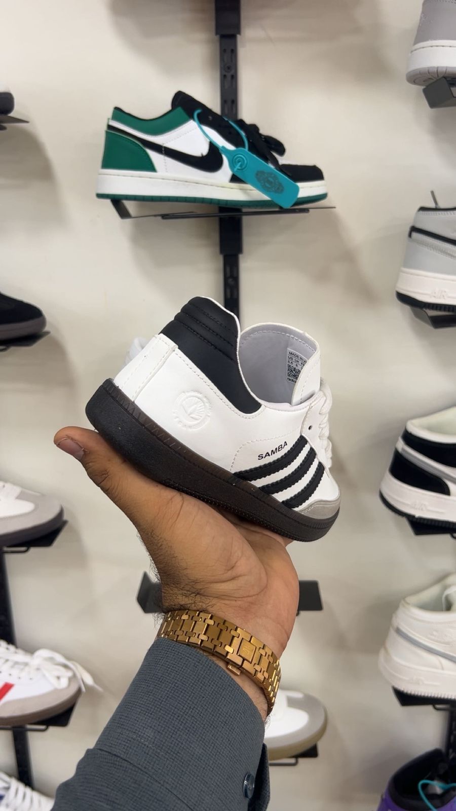 ADDIDAS SAMBA OG WHITE BLACK GUM (FEMALE)