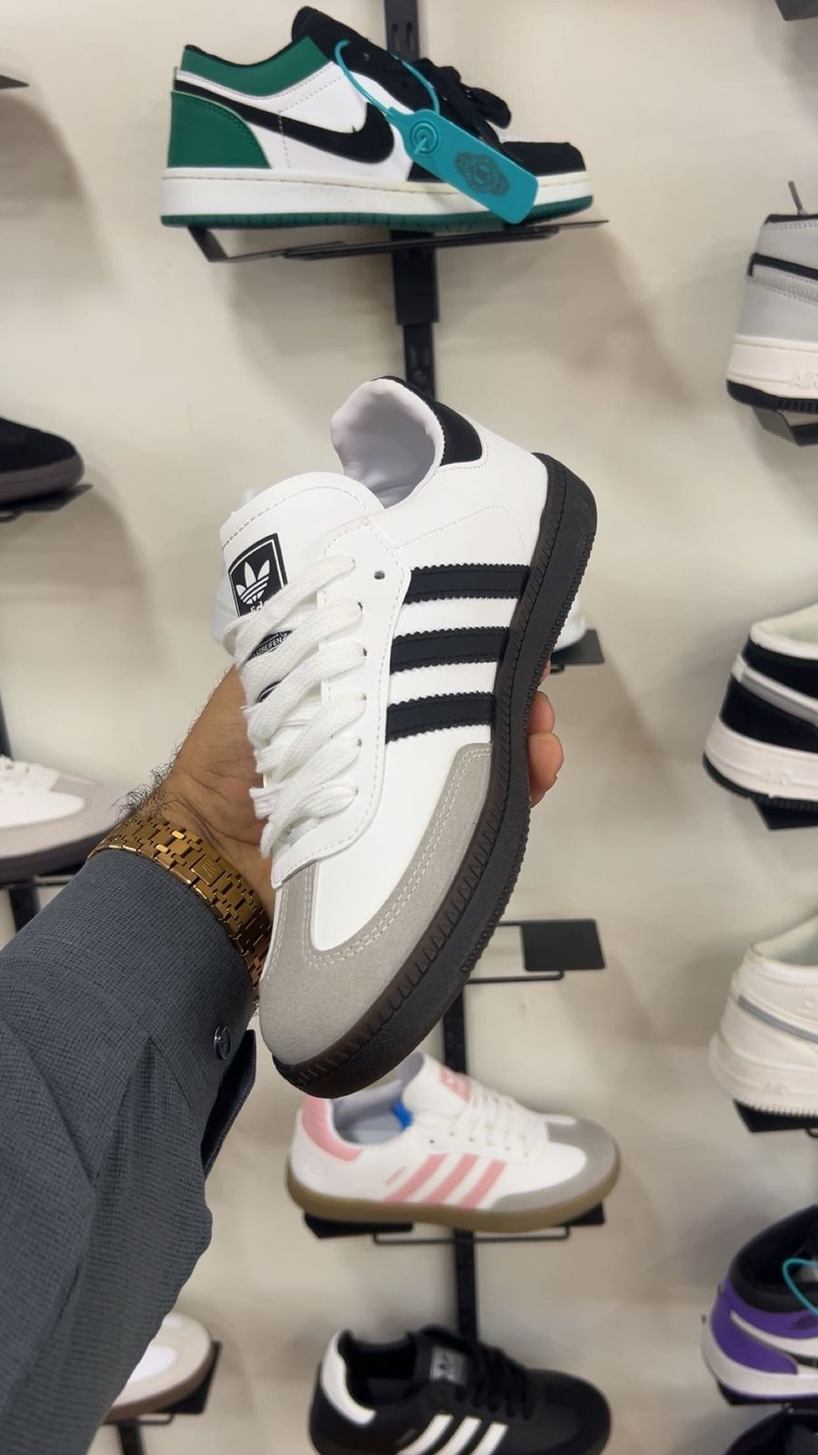 ADDIDAS SAMBA OG WHITE BLACK GUM (FEMALE)