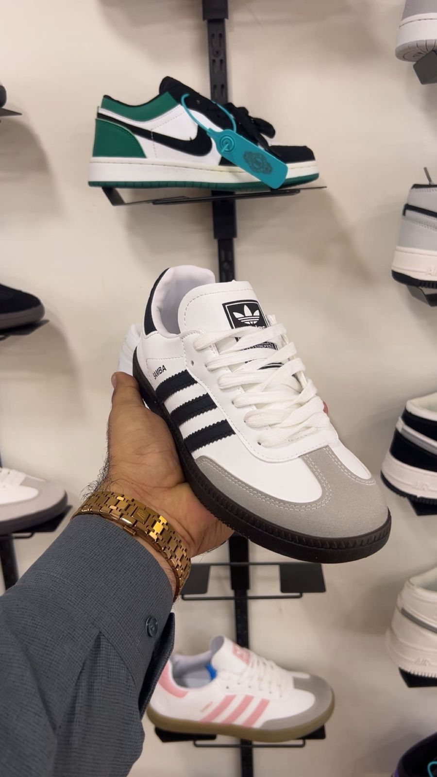 ADDIDAS SAMBA OG WHITE BLACK GUM (FEMALE)
