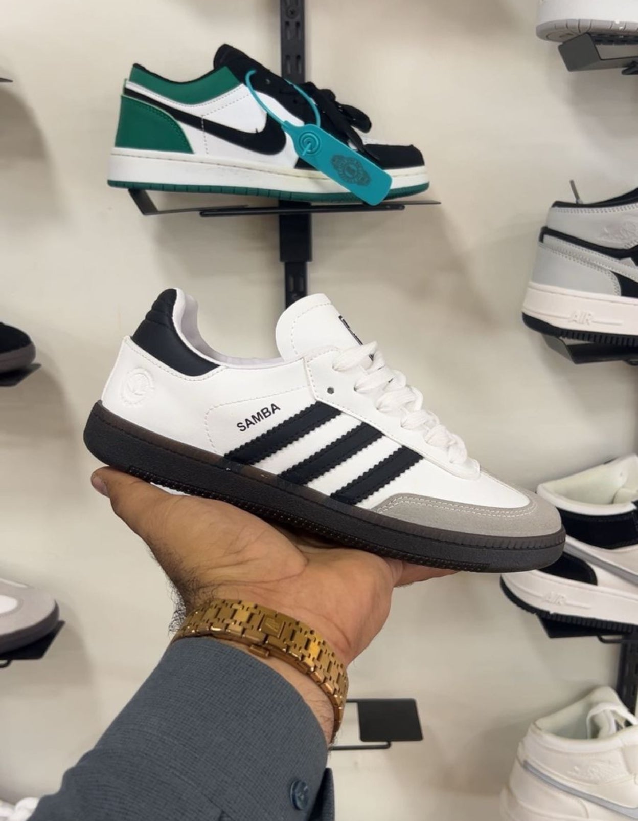 ADDIDAS SAMBA OG WHITE BLACK GUM (FEMALE)