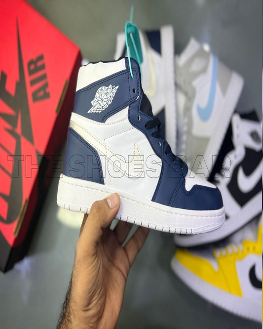 Nike Air Jordan 1 High - Dark Blue & Grey