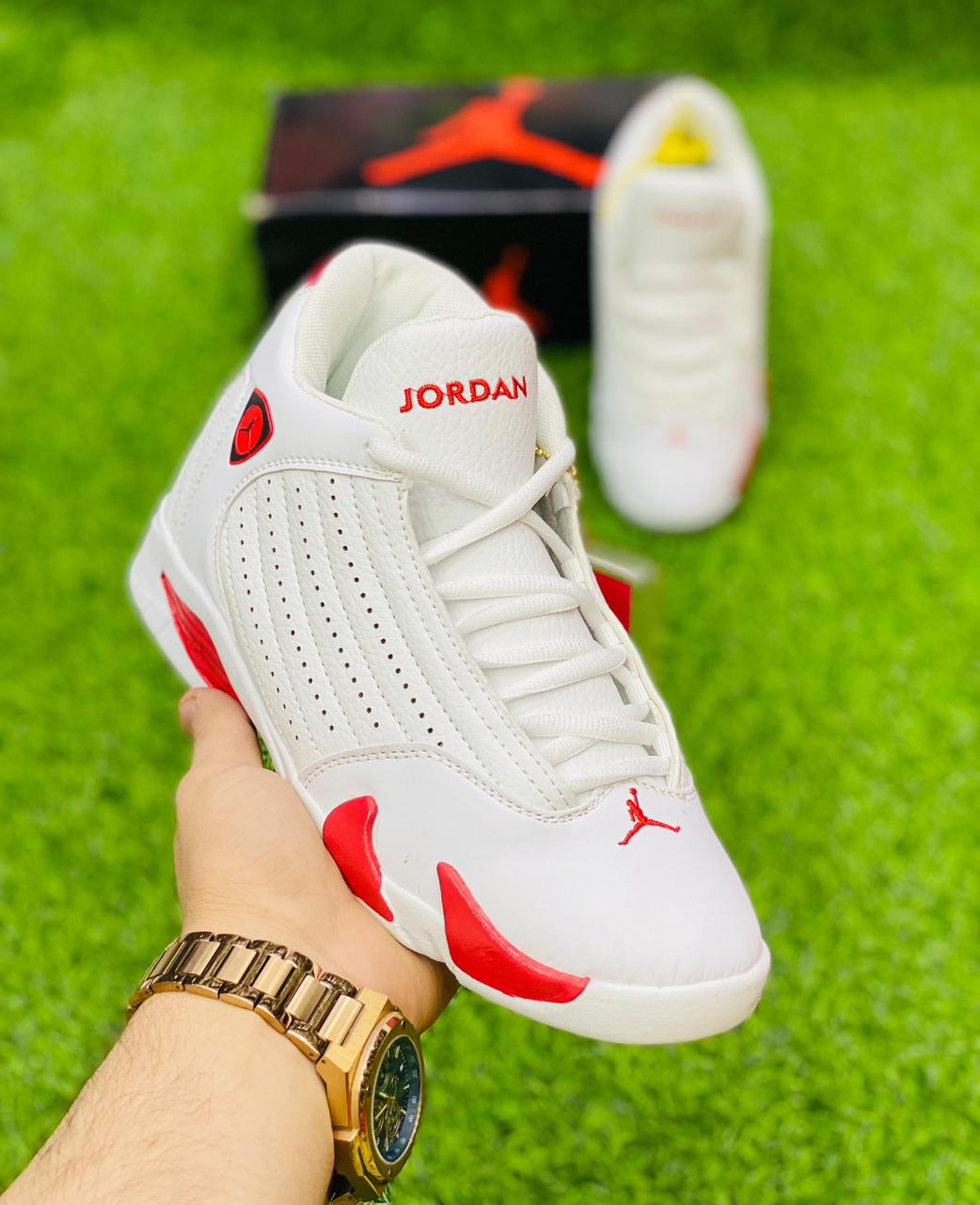 Nike Air Jordan 14 - White & Red