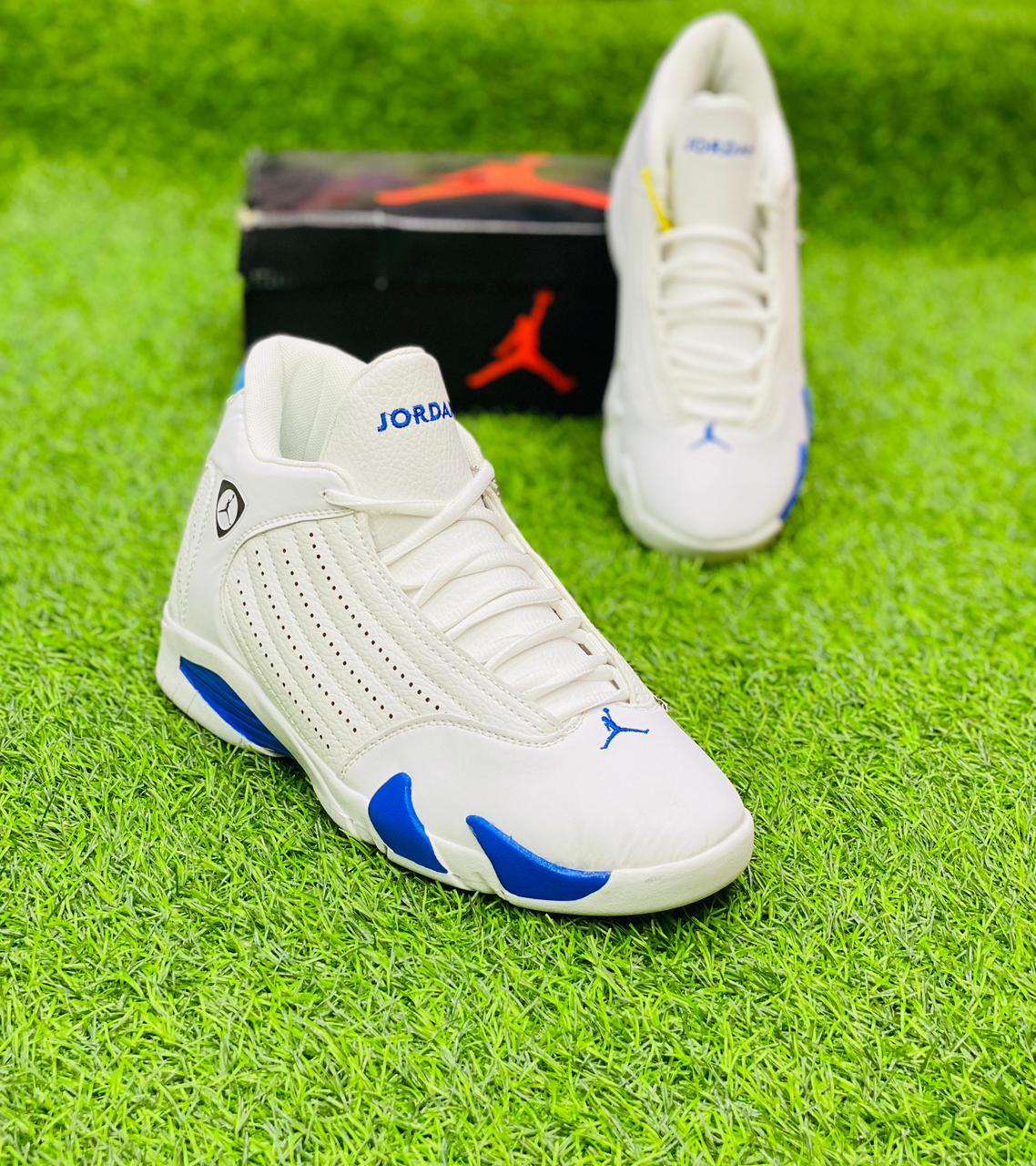 Nike Air Jordan 14 - White & Blue