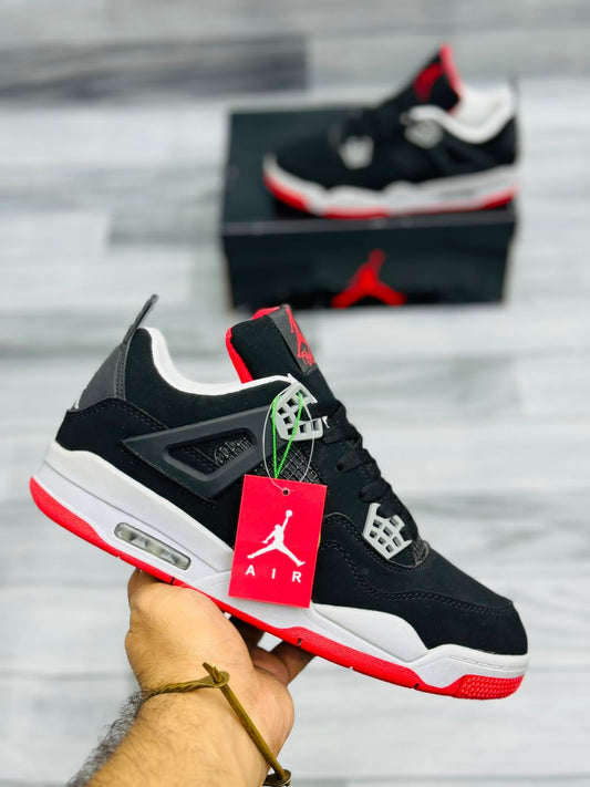 Nike Air Jordan 4 - Black & Red