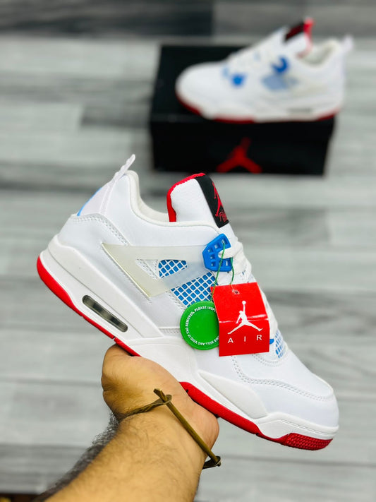 Nike Air Jordan 4 - White & Red