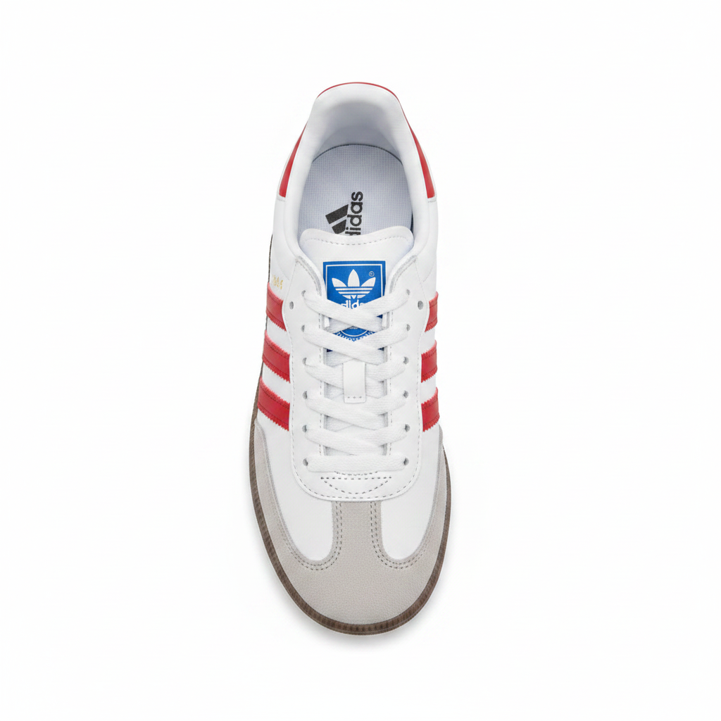 ADIDAS SAMBA OG WHITE / RED GUM (FEMALE)