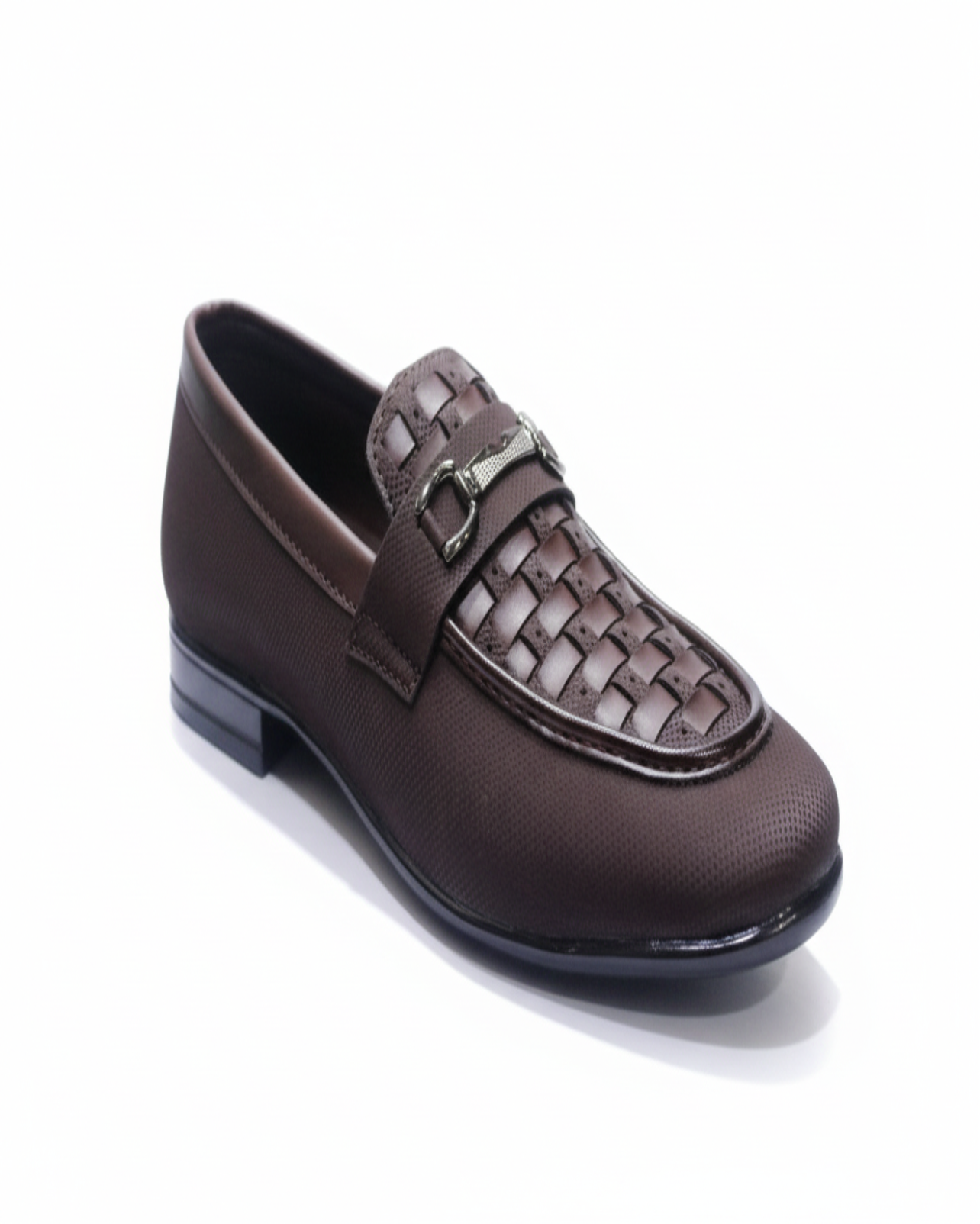 DARK BROWN  PATTERN LOAFER