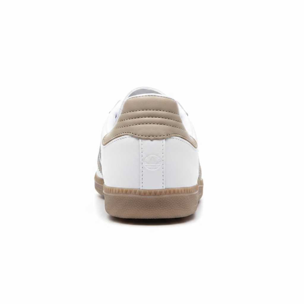 ADIDAS SAMBA OG WHITE / KHAAKI GUM (FEMALE)