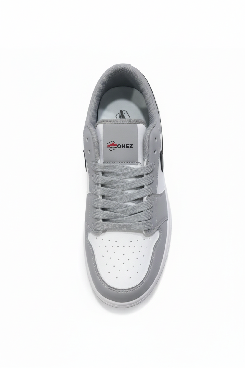 AIR JORDAN GREY WHITE BLACK - ZONEZ