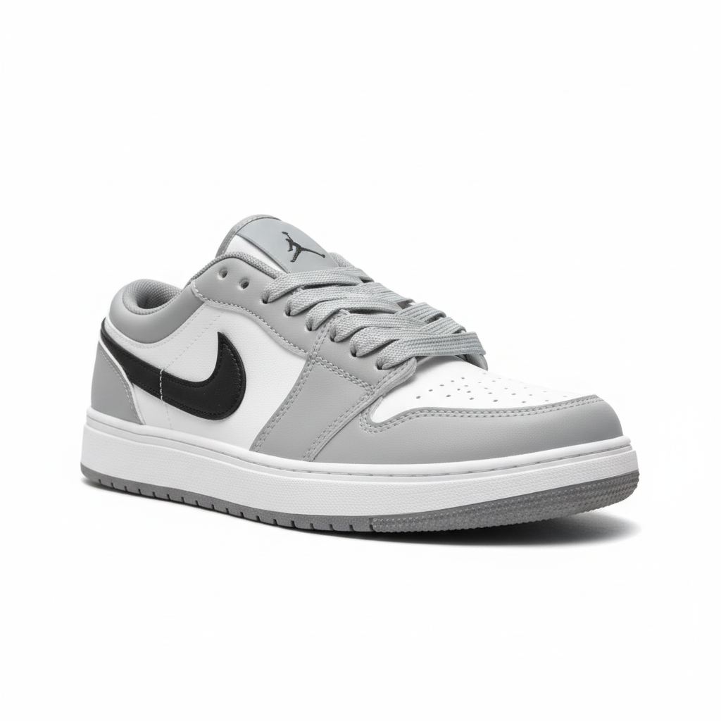 AIR JORDAN GREY WHITE BLACK - ZONEZ