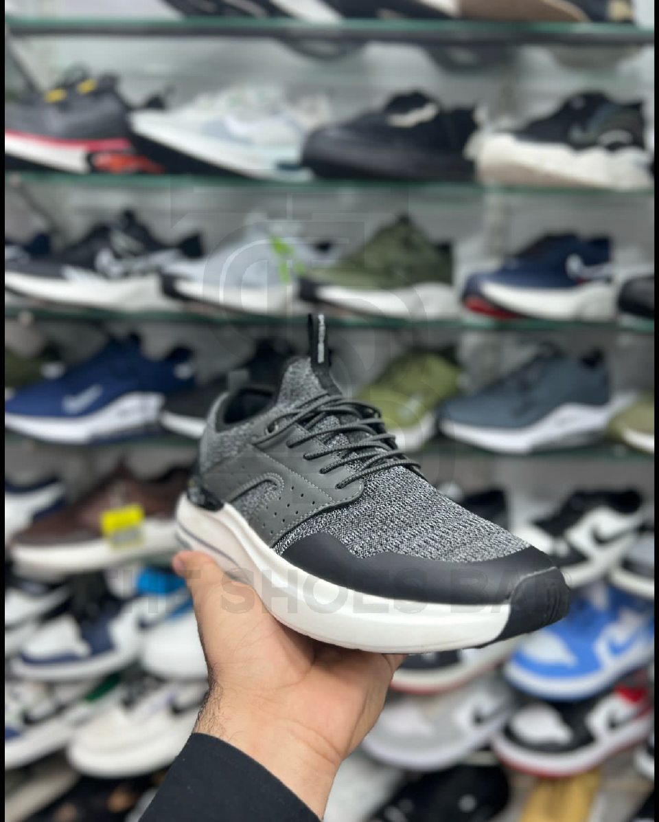 SKETCHER HYPER BURST GREY  & WHITE