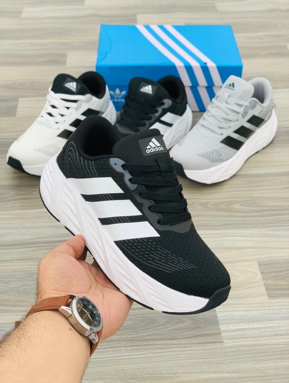ADIDAS QUESTAR – BLACK -WHITE