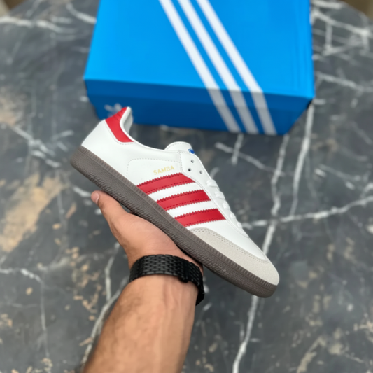 ADIDDAS SAMBA OG WHITE RED GUM (AAA GRADE)