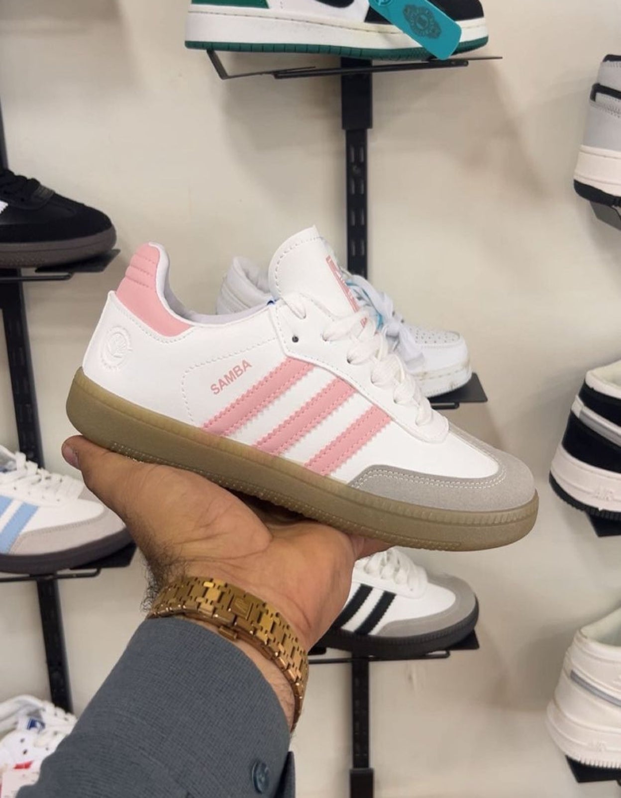 ADDIDAS SAMBA OG WHITE CLEAR PINK GUM (FEMALE)