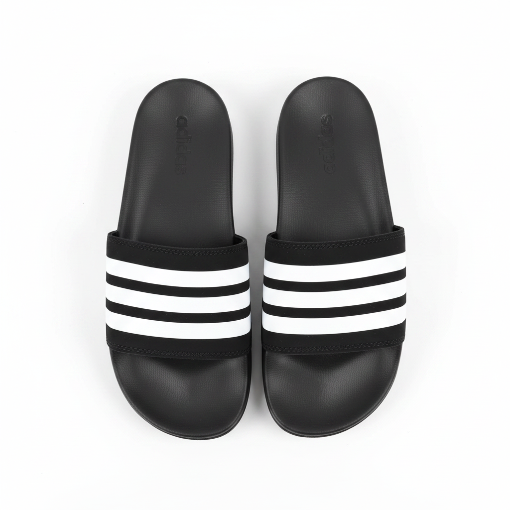 Adidas 3-Stripe Black White - Pair View