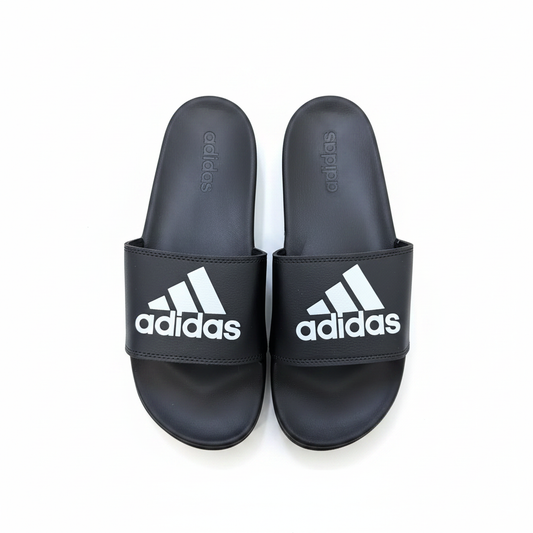 Adidas Adilette Black White - Pair View