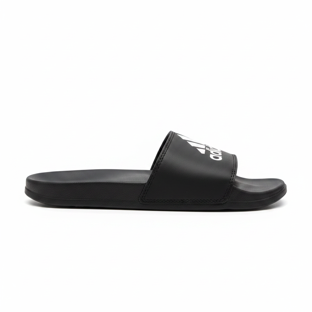 Adidas Adilette Black White - Side View