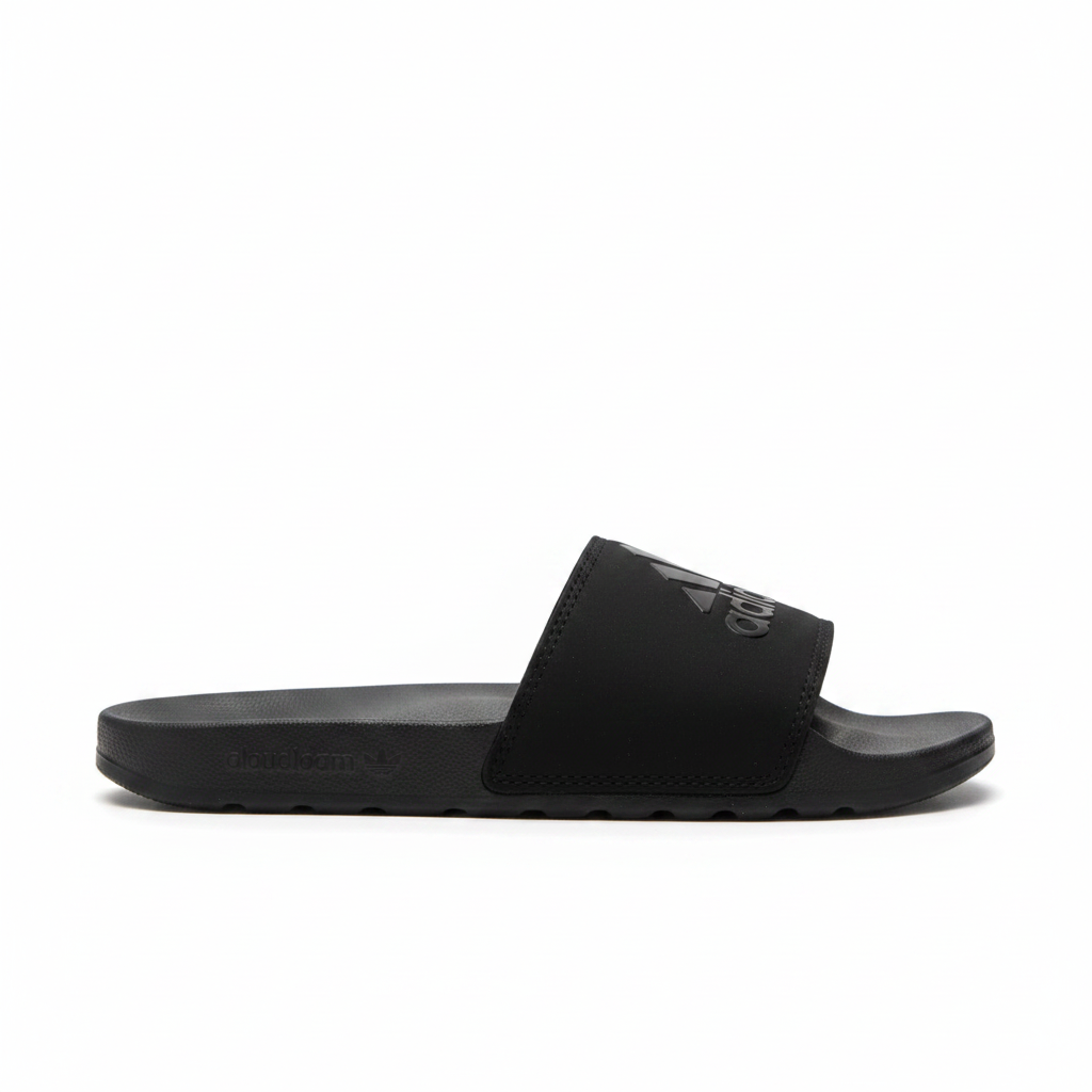 Adidas All Black Tonal Logo - Side View