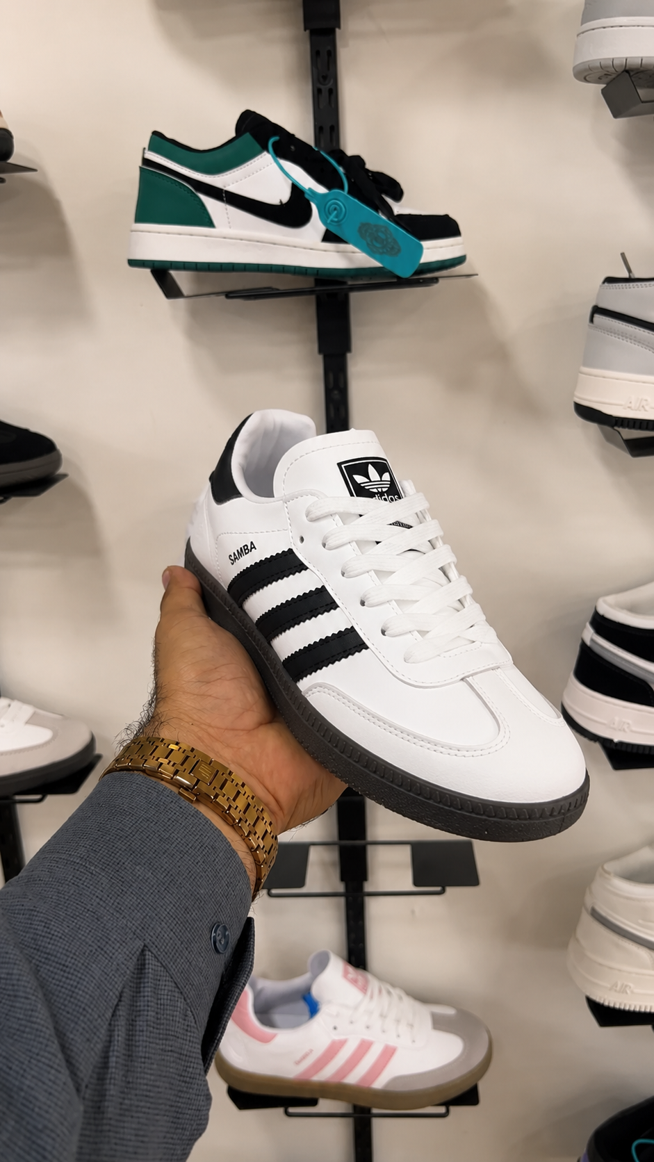 ADDIDAS SAMBA OG WHITE BLACK GUM (FEMALE)