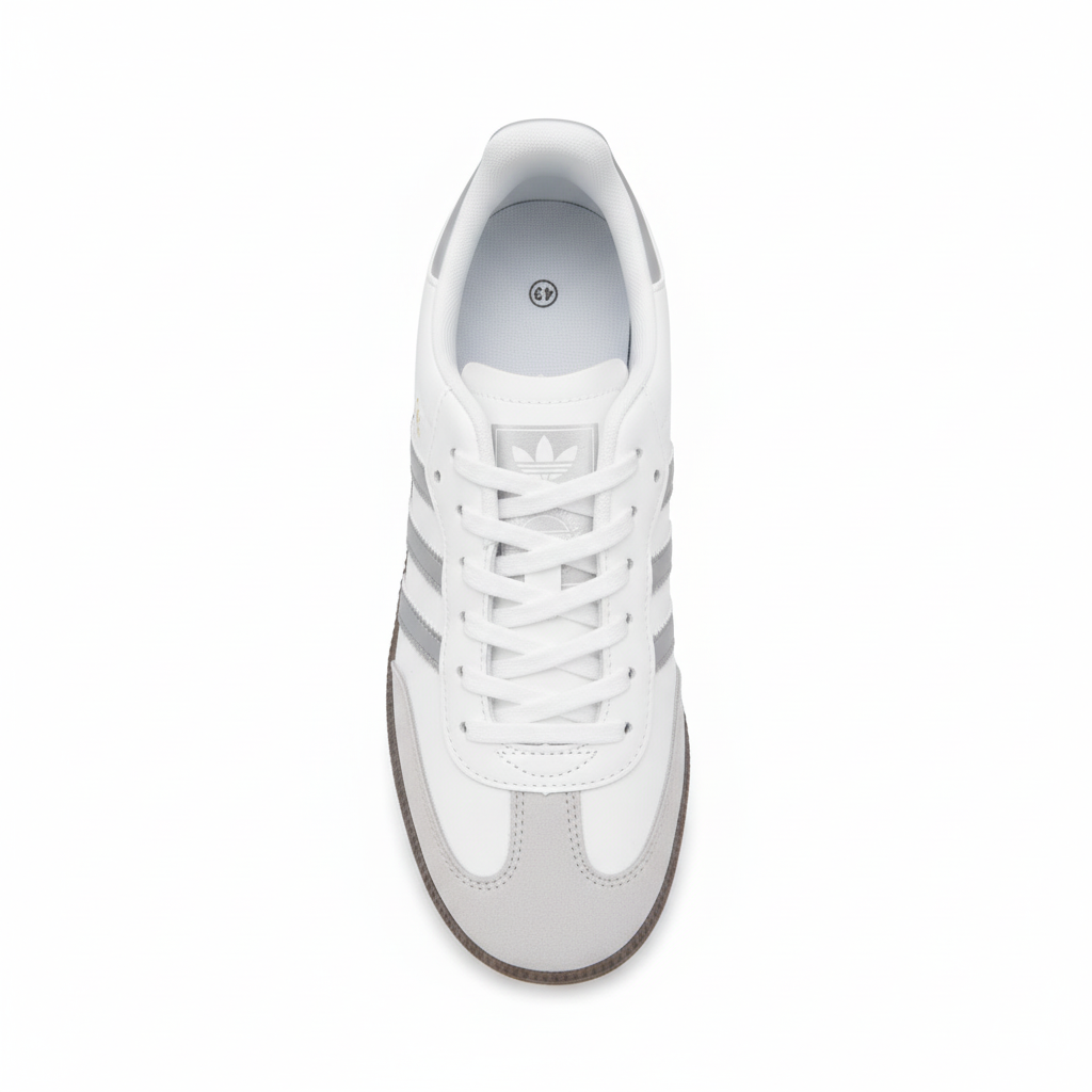 ADIDDAS SAMBA WHITE & GREY