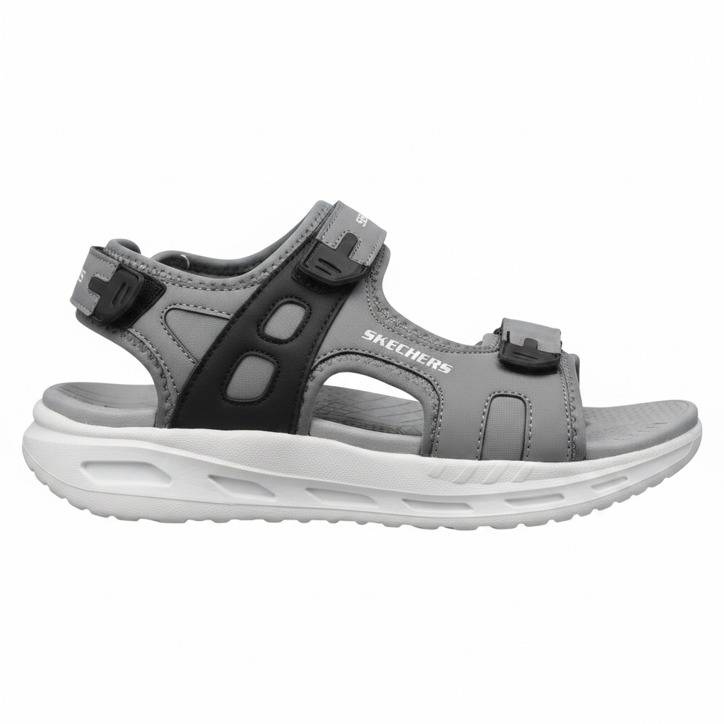 Grey Skechers – Left Side
