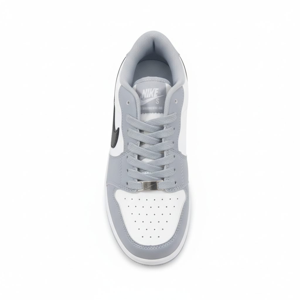 NIKE AIR FORCE 1 '07 GREY AND WHITE (06)