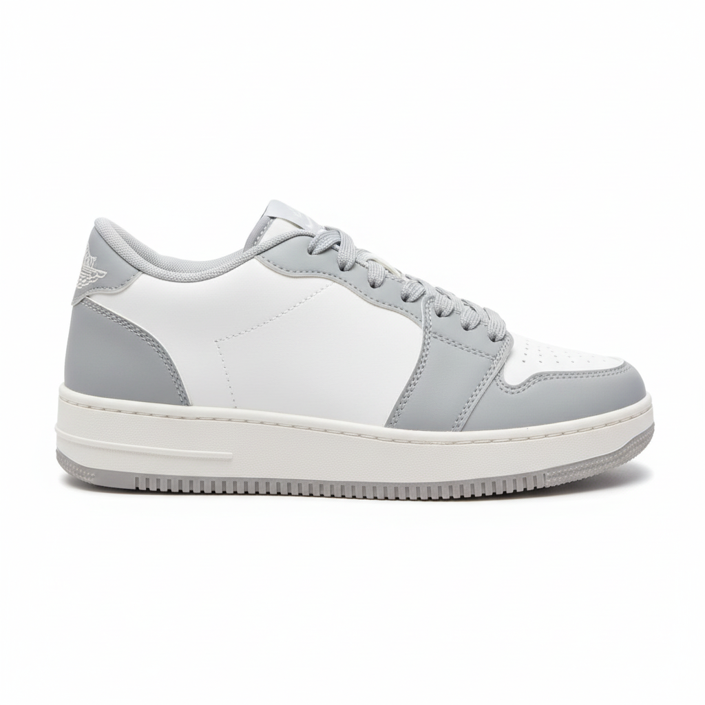 NIKE AIR FORCE 1 '07 GREY AND WHITE (06)