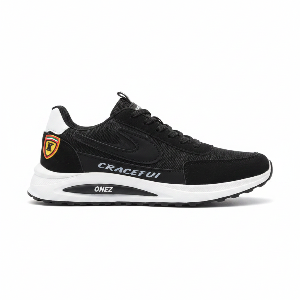 Graceful Onez Black Sneaker on white background