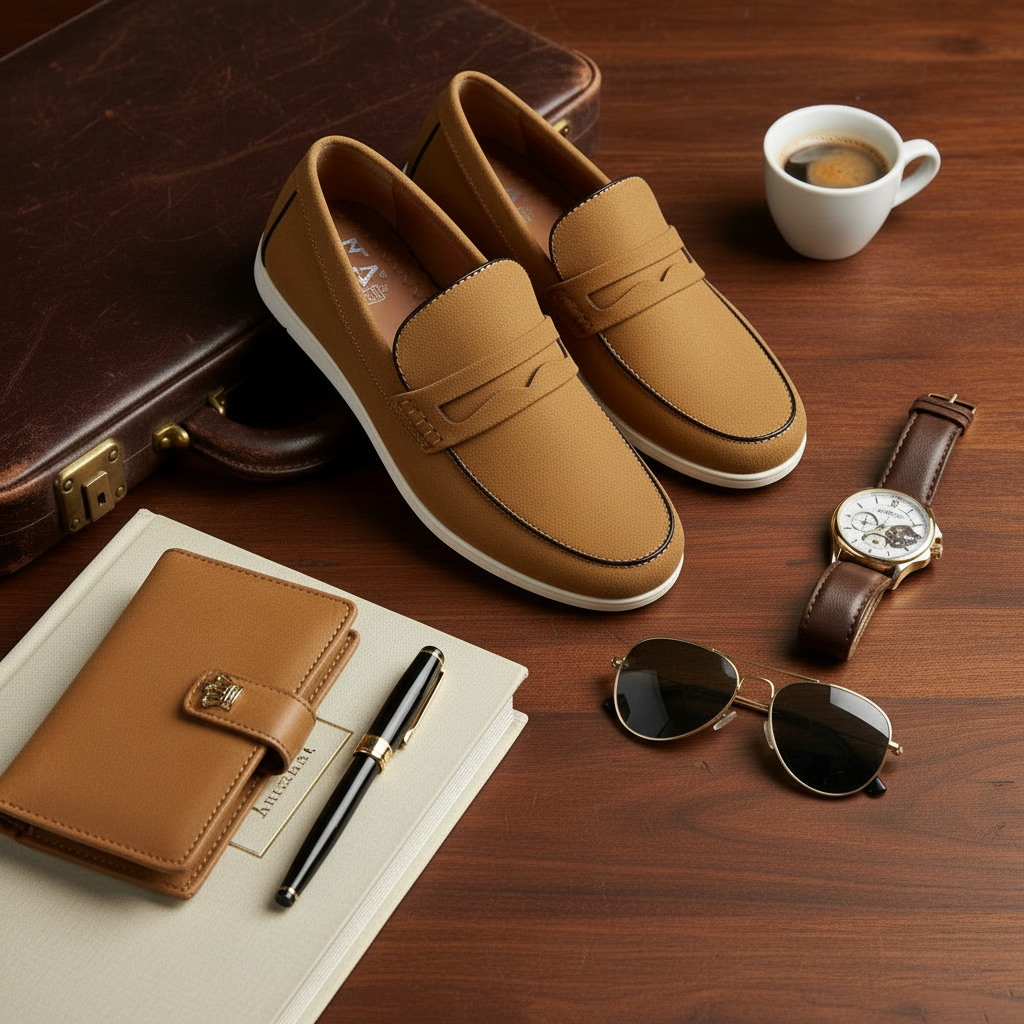 BROWN SUEDE LOAFER