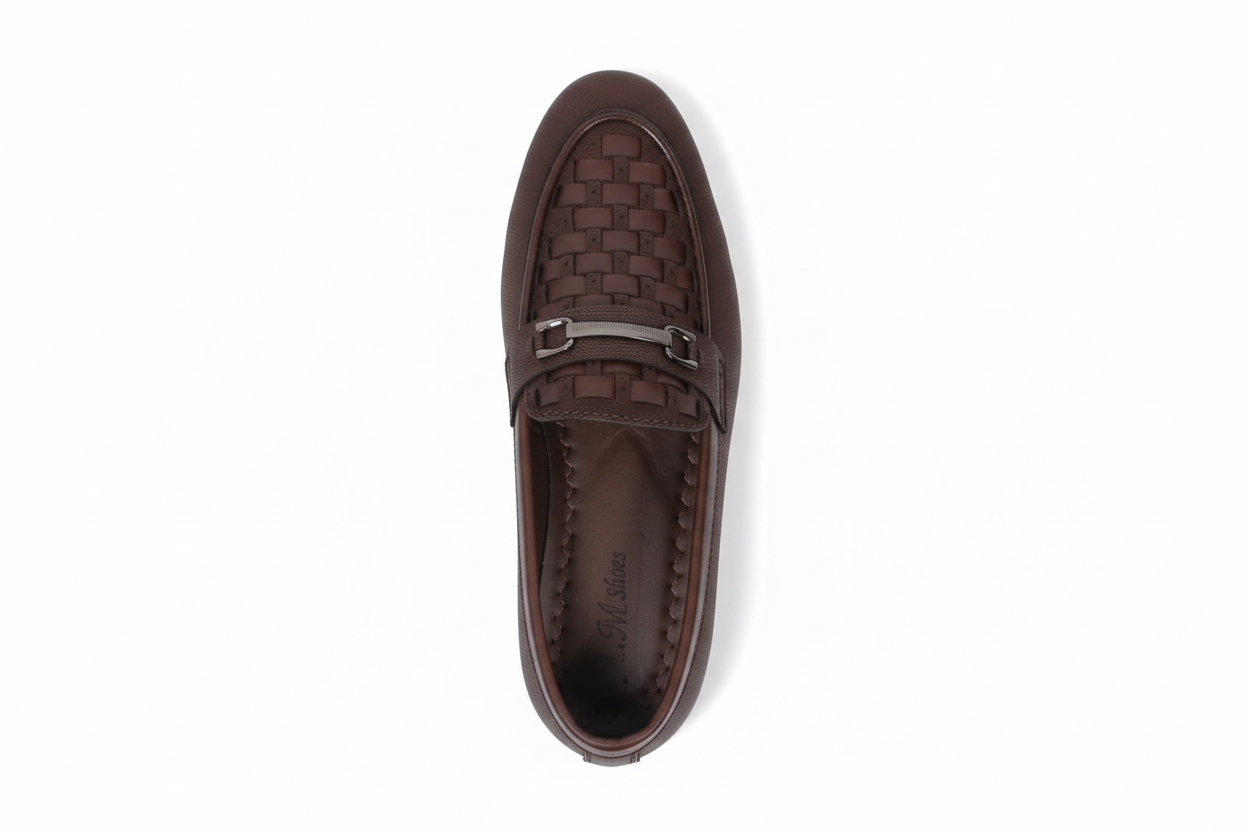 DARK BROWN  PATTERN LOAFER