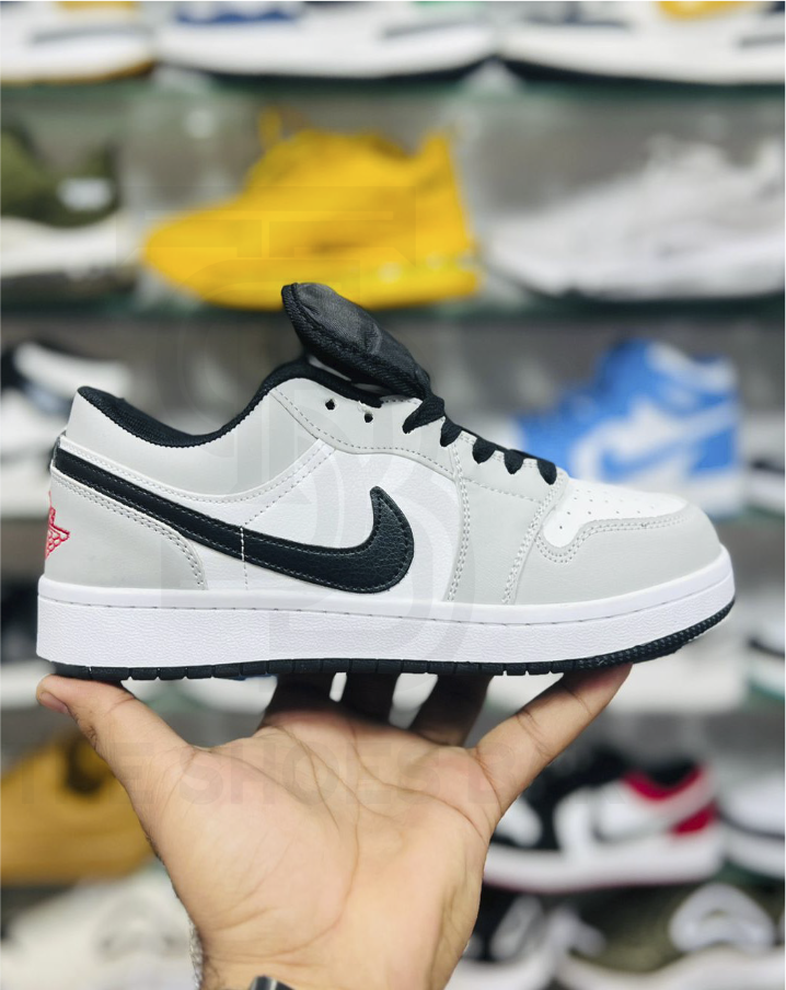 Nike Air Jordan 1 Low - Grey & White â The Shoes Bar