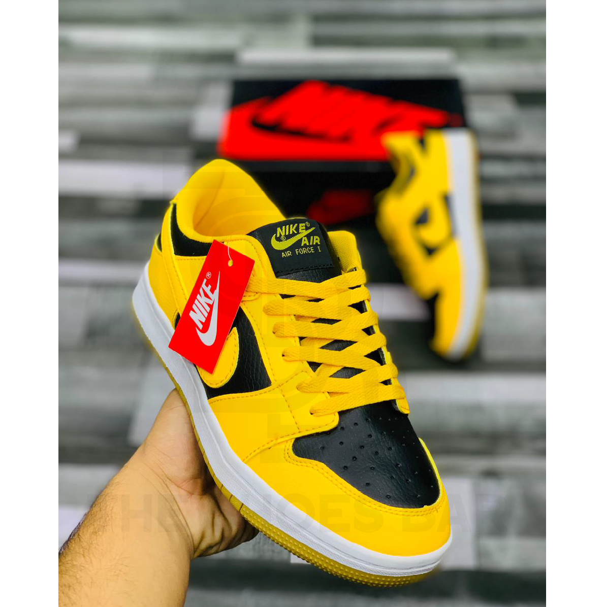 Air force black yellow on sale