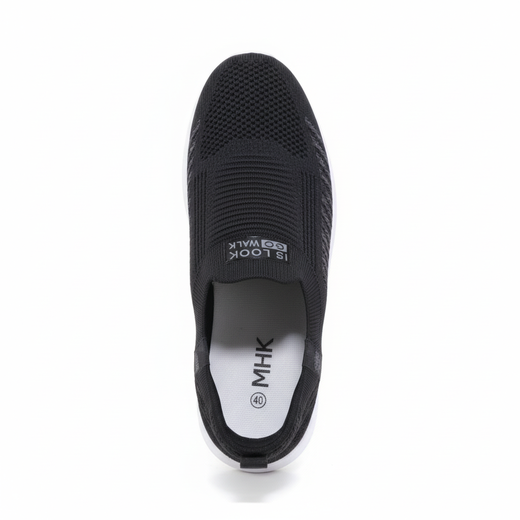 SKECHERS -IS LOW - GO WALK - BLACK