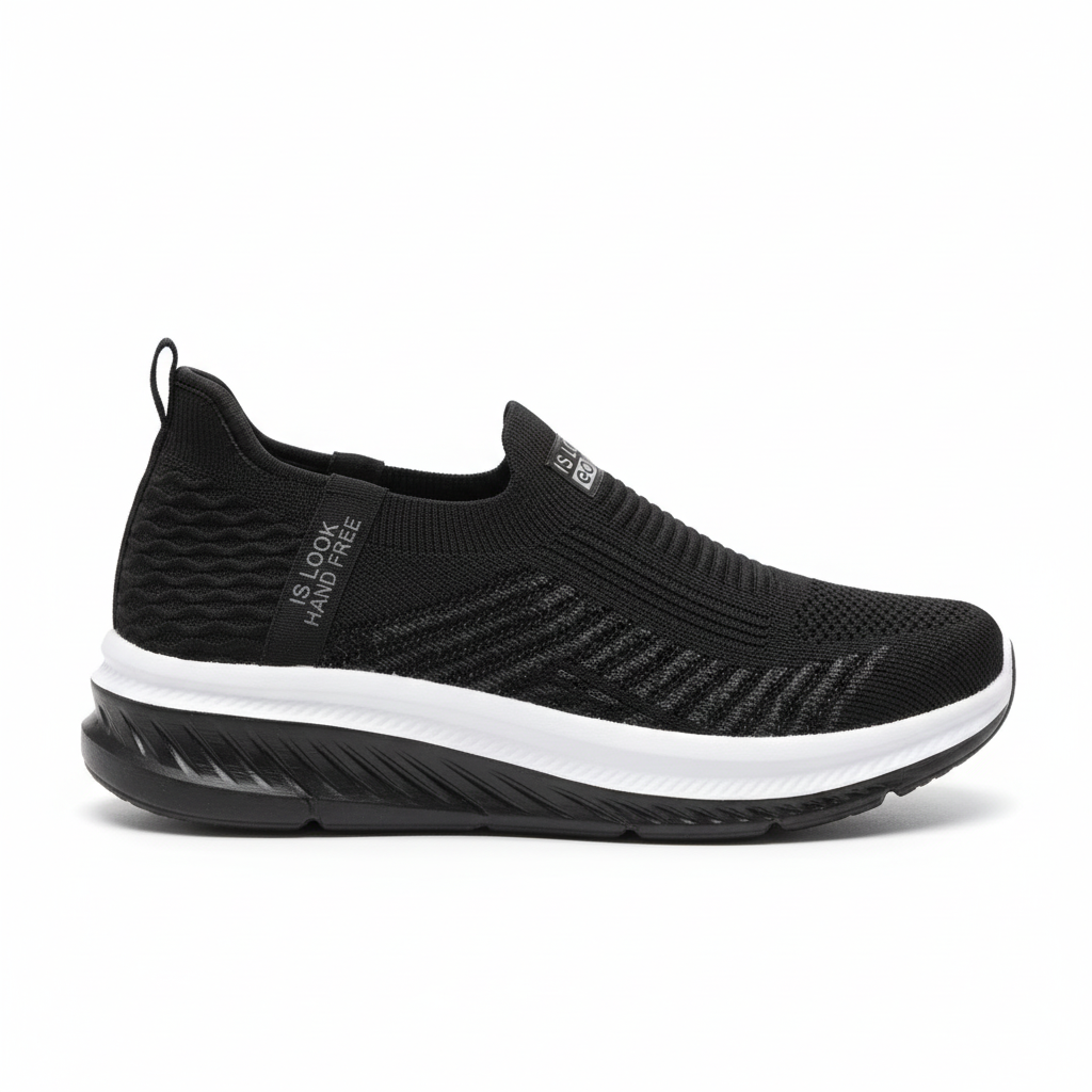 SKECHERS -IS LOW - GO WALK - BLACK